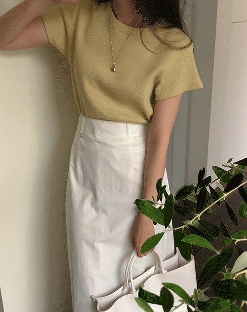 [made] 포시즌 크롭 와플 반팔 티셔츠 패션쇼핑몰 뉴트럴무드 (neutralmood)